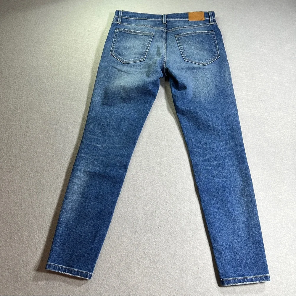 ABLE‎ Womens Mid Rise Skinny Jeans Size 29 Medium Wash Stretch Denim EUC Modern